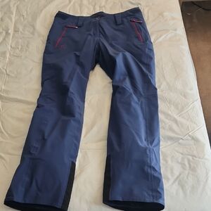 Salomon Blue Ski Pants with Pink Accents